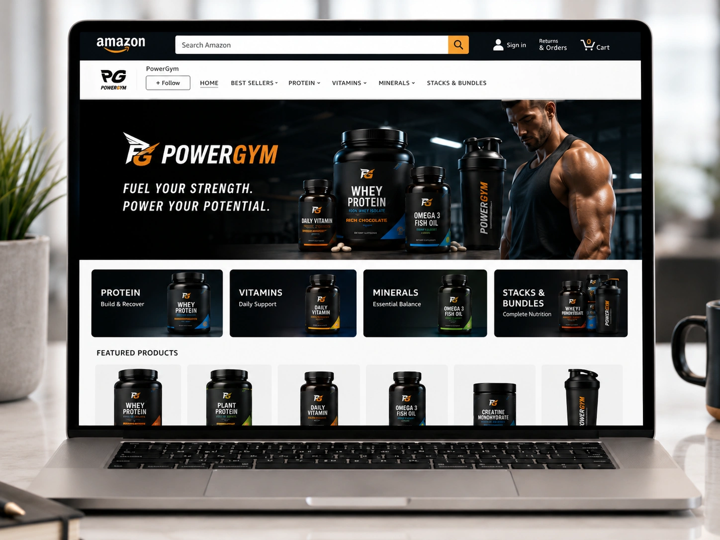 Amazon Brand Store personalizzato con design professionale per il brand